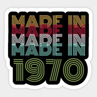 50th Birthday Celebration Gift Retro Vintage Sticker